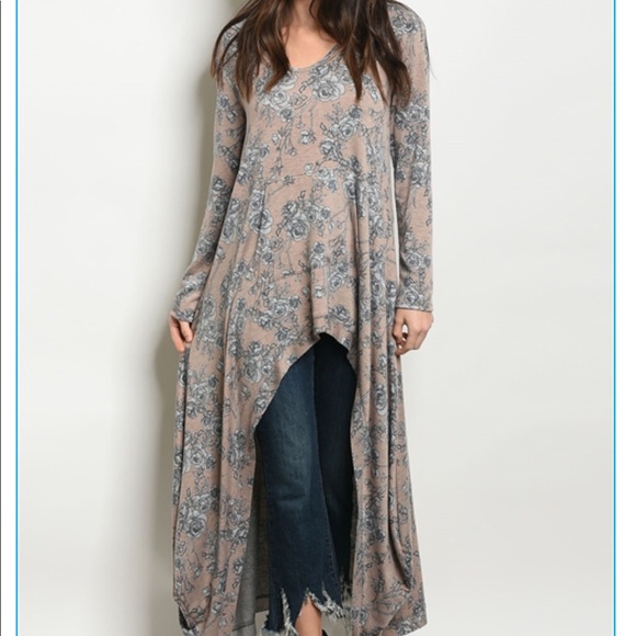 high low maxi tunic